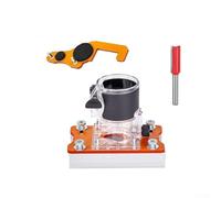 Aluminum Punch Locator Kit with Slotted Bracket and Integrated Scale for 65mm Trimming Machines - Easy Installation Router Template Guide