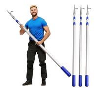 Aluminum Push Pole for Boats 20' 16' 12' 10' 6', Aluminum Telescopic Boat Hook Marine Push Pole for Docking/Commercial Yacht Life Travel Boat Pushing Pulling Bar(4 Pcs,500CM(16.4ft))