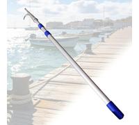 Aluminum Push Pole for Boats 20' 16' 12' 10' 6', Aluminum Telescopic Boat Hook Marine Push Pole for Docking/Commercial Yacht Life Travel Boat Pushing Pulling Bar(1 Pcs,500CM(16.4ft))