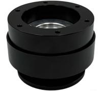 Aluminum Quick Release Adapter for MOZA TURN Direct Drive For Racing Simulators Featuring Integrated Mounting Compatibility and Structural Integrity (Black)