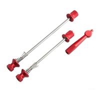 Aluminum Quick Release Lever for Bicycle Hubs Designed to Secure Forks and Prevent Theft on Off-Road and Urban Rides (red)