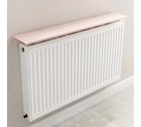 Aluminum Radiator Cover Shelf 30kg Load Capacity Dustproof Top Storage Rack for Home Office Pink 70cm/28in - Stylish & Functional Space Saver