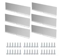 Aluminum Rainwater Deflection Plates Set for Gutters and Roofs Baffle Plates to Safeguard Property by Controlling Water Flow (6pcs)