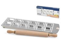 Aluminum Ravioli Stamp 12 Square Standard Workshops With Rolling Pin