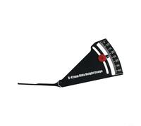 Aluminum RC Car Height Gauge 3-42mm Adjustable Ride Height Tool with Camber Measurement for On-Road Off-Road Trucks- Black Ruler for Chassis Setup and Wheel Rim