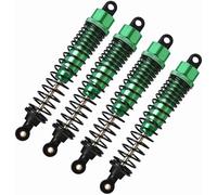 Aluminum RC Shock Absorber 100mm For 1/10 tamiya Hpi Hsp Axial Tamiya Buggy truck Car Oiled Type Adjustable upgraded part 4pcs/set（Green）