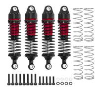 Aluminum RC Shock Absorber Set Damper for Arrma 1/18 Granite Grom 1/16 Mojave Grom 1/14 Typhon Grom RC Truck Upgrade Parts 4pcs/Set,Replace # ARA330806(Red)