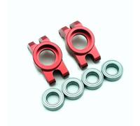 Aluminum Rear Hub with Bearings Red for Arrma 1/16 Mojave Grom ARA330841