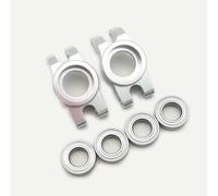 Aluminum Rear Hub with Bearings Silver for Arrma 1/16 Mojave Grom ARA330841