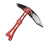 Aluminum Rear Mudguard for Motorcycle with Carbon Fiber Printed Plastic Shell, Fit for Tail Section - Red/Blue/Silver/Black/Gold (560g)(Red)