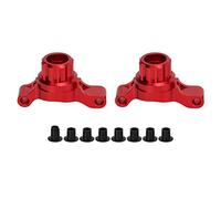 Aluminum Rear Steering Cup, Aluminum Alloy Rear Knuckle Arm Steering Cups Upgrade Parts Accessories for Tamiya TT02 1/10 RC Car (Red)