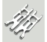 Aluminum Rear Suspension Arm Mutiple Hole Design Silver for Losi 1/18 Mini-T 2.0 Mini-B LOS214003