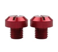 Aluminum Rear View Mirror Plugs - Pair M10x1.25 Blanking Screws, Anti-Rust Automotive Hardware | Right Left Side Mirror Hole Covers, Car Exterior Upgrade, Protective Replacement
