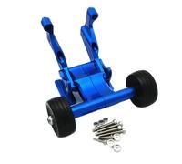 Aluminum Rear Wing Mount and Ajustable Wheelie Bar for Arr-ma 1/5 for Kraton for Outcast 8S ARA320492 ARA320536(Blau)