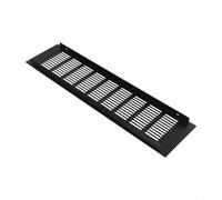 Aluminum Rectangular Air Ventilation Grille Cover 100mm Suitable for Cabinets Wardrobes and Shoe Cabinets, Efficient Airflow (100X400mm)