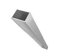 Aluminum Rectangular tubing 1pc 6063 Aluminum Alloy Tube 500mm, Square/Rectangular for Horticultural Support, Processable Metal Pipe(20 * 80 * 2mm)