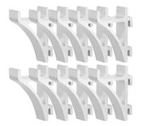 Aluminum Refrigerator Shelf Clips 12pcs for Beverage Fridge Units | Metal Support Pegs, Quick Install Locking System, Anti-slide Support, Silver Finish, Retail and Cafeteria Use