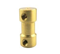 Aluminum Rigid Clamping Coupling 1Pcs Brass Rigid Shaft Coupler Bore 2/2.3/3/3.175/4/5/6mm Motor Coupling Connector DIY Vehicle Ship Aircraft Model Parts(2.3mm-3mm)