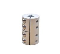 Aluminum Rigid Clamping Coupling 1pcs CNC D32L45 Hole 8mm To 14mm Rigid Coupling Shaft Rod Coupler Section Stepper Motor Carving Machine Screw(8mm to 14mm)