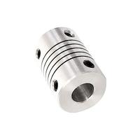 Aluminum Rigid Clamping Coupling 1pcs D19L25 Aluminium CNC Stepper Motor Flexible Shaft Coupling Coupler Encoders Engraving Machine(8x8)