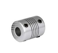 Aluminum Rigid Clamping Coupling 1pcs D19L25 Aluminium Flexible CNC Shaft Couple Stepper Motor Coupler 3D Printer(10mmX6.35mm)