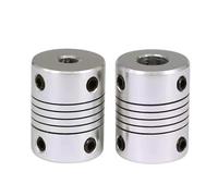 Aluminum Rigid Clamping Coupling 1pcs D19L25 Aluminium Flexible Shaft Coupling CNC Stepper Motor Coupler Encoders Engraving Machine(5x7)