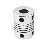 Aluminum Rigid Clamping Coupling 1pcs D19L25 Flexible Couplings CNC Aluminum Stepper Motor Coupler Shaft 3D Printer(6x8)