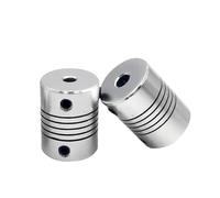 Aluminum Rigid Clamping Coupling 1pcs D19L25 Shaft Coupling Aluminium Flexible Coupler CNC Stepper Motor 3D Printer Parts(5mm x 8mm)