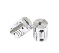 Aluminum Rigid Clamping Coupling 1pcs D25L30 Aluminum Alloy Elastic Coupling Winding Screw Motor Encoder Inner Hole 5mm 6mm 8mm 9mm 10mm 12mm(6.35x6.35)