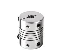 Aluminum Rigid Clamping Coupling 1pcs D25L30 Aluminum Shaft Coupling Flexible Coupler Motor Connector(5mm-6.35mm)