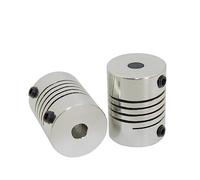 Aluminum Rigid Clamping Coupling 1pcs D25L30 CNC Stepper Motor Shaft Coupler Flexible Coupling Connector(8x10)