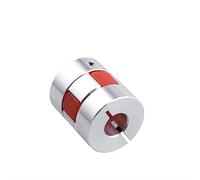 Aluminum Rigid Clamping Coupling 1pcs D25L30 Shaft CNC Coupler Flexible Plum Coupling 3D Printer Stepper Motor Connector(10x14mm)