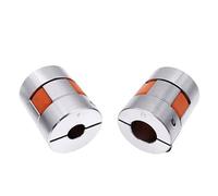 Aluminum Rigid Clamping Coupling 1pcs D25L30 Shaft Coupler Flexible Plum Coupling 6.35/8/9.5/10/12mm Stepper Motor(6x10)