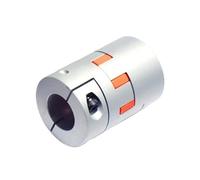 Aluminum Rigid Clamping Coupling 1pcs D30L40 5/6/6.35mm Stepper Motor Shaft Coupler Flexible Jaw Spider Plum Coupling 7075 Aluminium Anodizing(6.35x12.7mm)