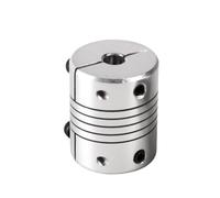 Aluminum Rigid Clamping Coupling 2pcs 6/8/10/11/12/14/16mm D32L40 Aluminium Flexible Shaft Coupling(8mmX16mm)