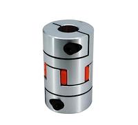Aluminum Rigid Clamping Coupling 2pcs D25L30 CNC Motor Shaft Coupler Flexible Coupling Spider(9.5X9.5)