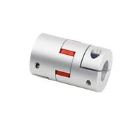 Aluminum Rigid Clamping Coupling D20L30 Inner Size 4 To 10mm 4/5/6/6.35/7/8/10 Aluminum Alloy High Torque Plum Blossom Motor Shaft Flexible Two-jaw Couplings(6x10)