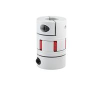 Aluminum Rigid Clamping Coupling D40 L50 Plum Blossom Coupling Star Servo Motor Ball Screw Flexible Connector Inner Hole 8/10/12/12.7/14/15/16/18/19/20mm(8x20)