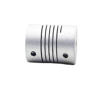 Aluminum Rigid Clamping Coupling Elastic Threaded Coupling Aluminum Alloy Wound D30 L40 Top Fixed Inner Diameter 5/6/6.35/8/10/12mm(6mmX16mm)