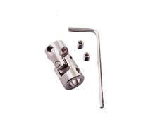 Aluminum Rigid Clamping Coupling Metal Universal Joint Coupling Cross Steering Gear Small Miniature(4mm-3.17mm)