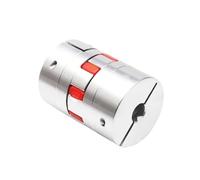 Aluminum Rigid Clamping Coupling Motor Jaw Shaft Coupler Flexible Spider Plum Coupling D20 L25 4mm 5mm 6mm 6.35mm 8mm 9mm 10mm Elastic(8x10)