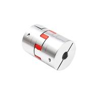 Aluminum Rigid Clamping Coupling Motor Jaw Shaft Coupler Flexible Spider Plum Coupling D25 L30 4mm 5mm 6mm 6.35mm 8mm 9mm 10mm Elastic(10x10)