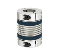 Aluminum Rigid Clamping Coupling Shaft Coupling LB D40L50/58 Bellows Flexible Motor Coupler Aluminium High Elasticity Universal Joint 3D Printer Cardan(LB-B-D40L58-14X14)