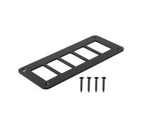 Aluminum Rocker Switch Panel Housing Designed for Durability and Stability in Vehicle Applications from 2 Way to 5 Way Modes (5-way)
