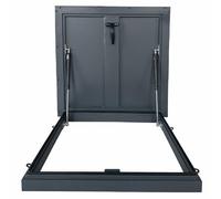 Aluminum Roof Access Hatch Top-Opening Skylight with Handle Easy to Install for Attic Roof Space and Weatherproof Roof Ventilat Solut
