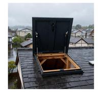 Aluminum Roof Hatch Cover, 90x90cm S Access Panel for Attics, Basements, Utility Wells, Pipe Access Points - Durable, Weatherproof, Easy Installation