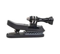 Aluminum Rotation Backpack Clip Camera Cold Shoe Mount Bracket Base for Action 3/4 Accessories Camera Backpack Mount