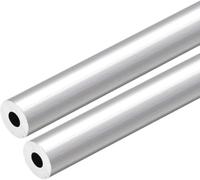 Aluminum Round Tube, 2Pcs 6063, 13mm OD, 10mm/11mm ID, 500mm Length Seamless Aluminum Straight Tubing Pipe(13mm OD x 10mm ID)