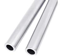 Aluminum Round Tube, 2Pcs 6063 14mm OD, 8-12mm ID, 500mm Length Seamless Aluminum Straight Tubing Pipe(14mm OD x 12mm ID)