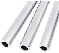 Aluminum Round Tube, 3Pcs 6063,10mm OD 8mm/7mm/6mm/4mm ID, 500mm Length Seamless Straight Metal Pipe(10mm OD x 4mm ID)